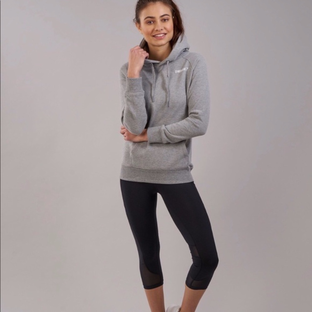 Gymshark Women's Crest Hoodie - Light Grey Marl